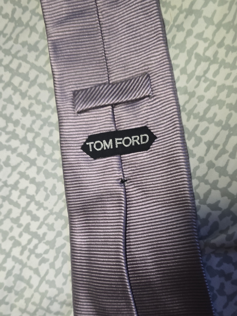 Tom Ford Purple Silk Ribbed Necktie